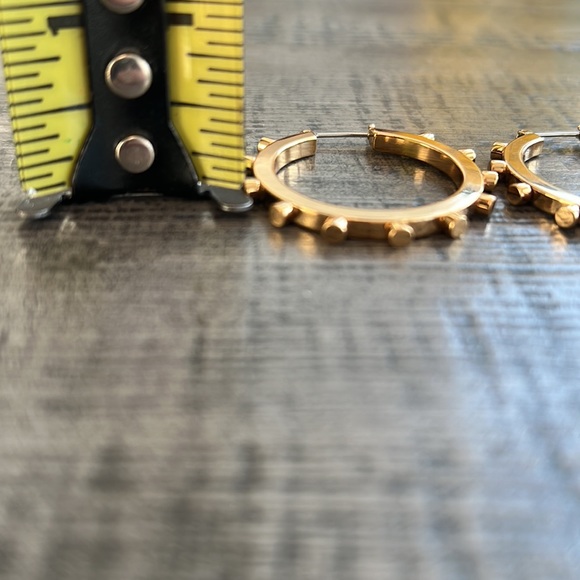 Tory Burch gold-tone studded hoops - Picture 11 of 11